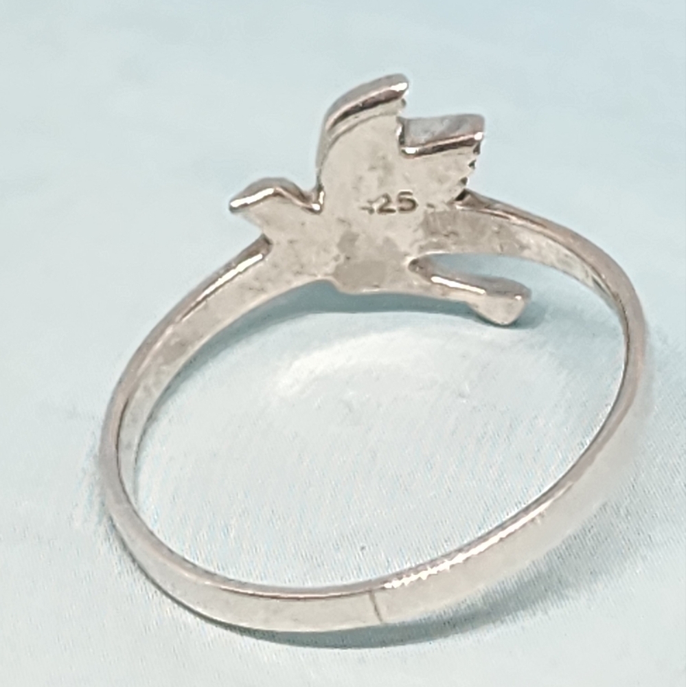 Sterling Dove Ring - Picture 2 of 6